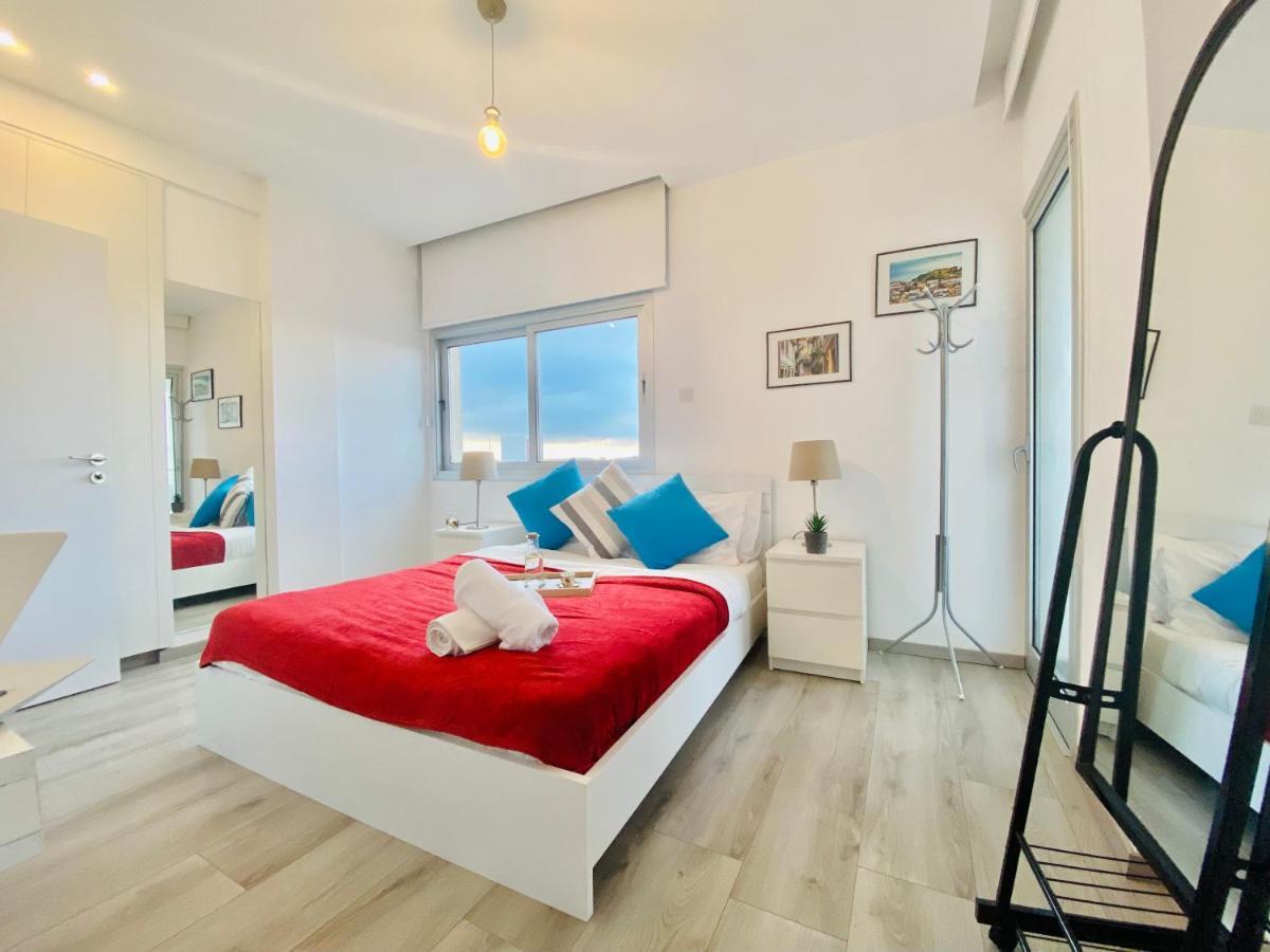 Panoramic Seaside Getaway, 2-Br Penthouse Leilighet Lárnaka Eksteriør bilde